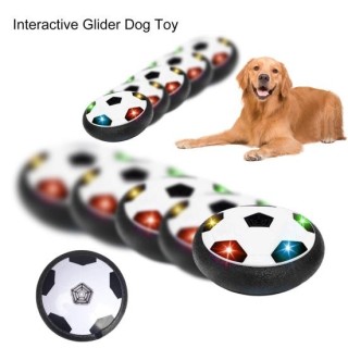 Haustier-Gleitscheibe lindert Langeweile, interaktives aktives Gleitscheiben-Spielzeug für Hunde mit coolen Lichteffekten. Ha