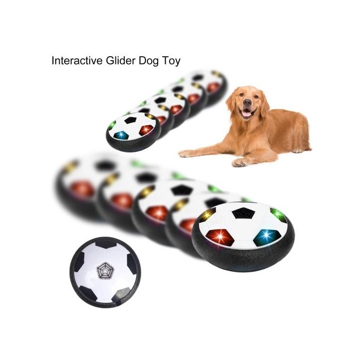 Haustier-Gleitscheibe lindert Langeweile, interaktives aktives Gleitscheiben-Spielzeug für Hunde mit coolen Lichteffekten. Ha