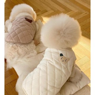 Luxus-Hundekleidung Winter Haustier warme Weste Hund Strickjacke Mantel Hunde Kleidung 2024 Chihuahua Französische Bulldogge