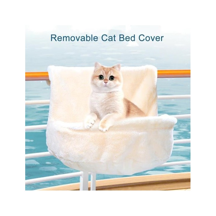 Katzen-Heizkörperbett für Heizungen, faltbares hängendes Katzenplüschbett mit Metallrahmen, gemütliche Katzenhängematte, warm