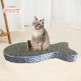 Katzenkratzer, umweltfreundlich, kompakt, Wellpappe, Katzenkratzunterlage mit höherer Dichte für die Familie cat head