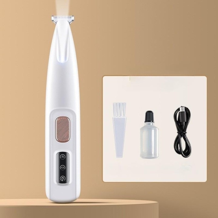 Neuer Hundepfotenschneider mit LED-Licht, vollständig wasserdichter Tierhaarschneider mit LED-Anzeige, Hundeschermaschine zur