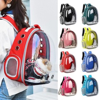 Haustier-Katzen-Tragetasche, Weltraum-Haustier-Rucksäcke, atmungsaktiv, tragbar, transparent, Rucksack, Transporttasche für W