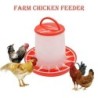 Geflügel Feeder Kunststoff 1,5 kg Wiederverwendbare Küken Henne Wachtel Taube Fütterung Bewässerung Werkzeug Bauernhof Tier L
