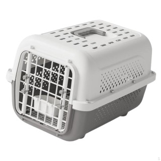 Kompakte Reisetasche für Katzen und Hunde 19x12,6x13,8 Zoll mit Griff Grey