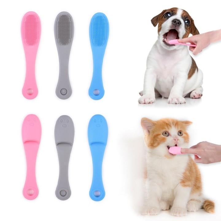 Hundezahnbürste zum Entfernen von Zahnstein, Zahnstein und Mundgeruch, zum Reinigen der weichen Hundezähne aus Silikon, zum B