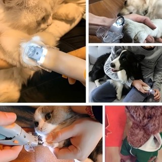 Professioneller Nagelknipser für Haustiere mit LED-Licht, Nagelknipser für Katzen und Hunde, Werkzeug, Nagelschere, Zehenklau