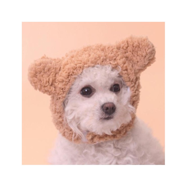 Ultradicke Hundemütze, einfach zu tragen, stilvoller Hundehut, Haustier-Kopfschmuck mit Bärenohren, Geschenk, Haustierzubehör