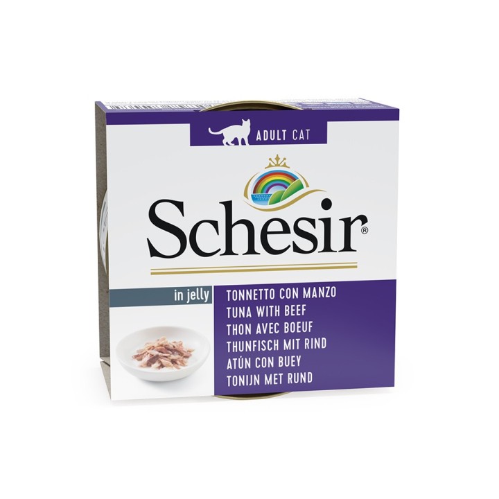 Schesir in Gelee 6 x 85 g - Thunfisch mit Rinderfilet