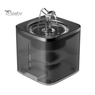 1 Set 2L Haustier Wasserspender Intelligente Erkennung Katzenwasserbrunnen Ruhiger Hundetrinkbrunnen Haustier EU Plug
