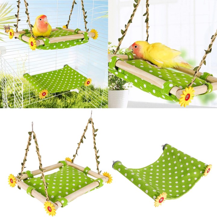 Vogelnest, Käfig montiert, Papageien, stehende Sitzstange, Vogelkäfig-Hängematte, Bett, kleine Vögel, Stoff-Schlafbett, Hänge