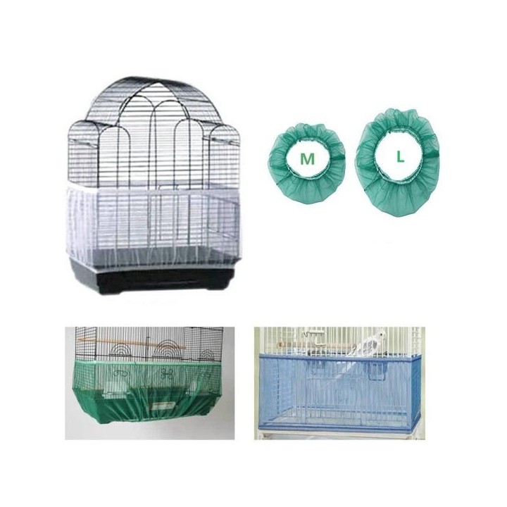Käfigabdeckung, maschinenwaschbar, strapazierfähig, Netzgarn, rund, quadratisch, Käfige, universelle Vogelkäfigabdeckung für