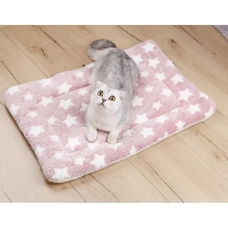 Weiche Katzenbettmatten, kurze Plüsch-Haustier-Schlafbettmatten für Katzen, kleine Hunde, niedliche Haustierunterlage, Decke,