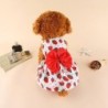 Haustierkleidung Hundekleid für weibliche Haustierkatze Welpen Blumenprinzessinnenrock S-XL S
