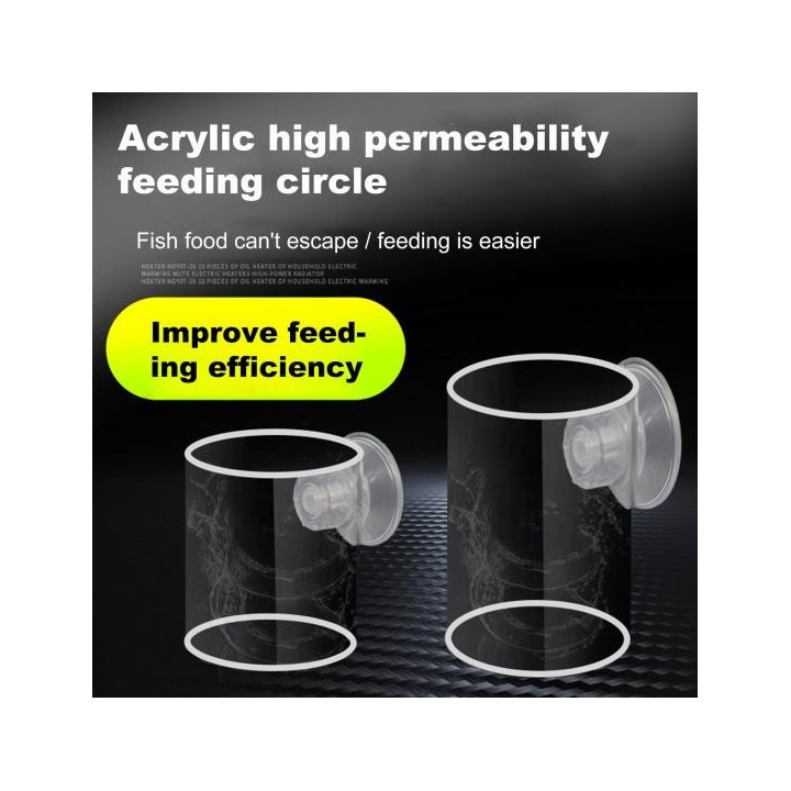 Fischfütterungsring Hervorragende Saugstabilität Zuverlässiger schwimmender Aquarium-Futterring D