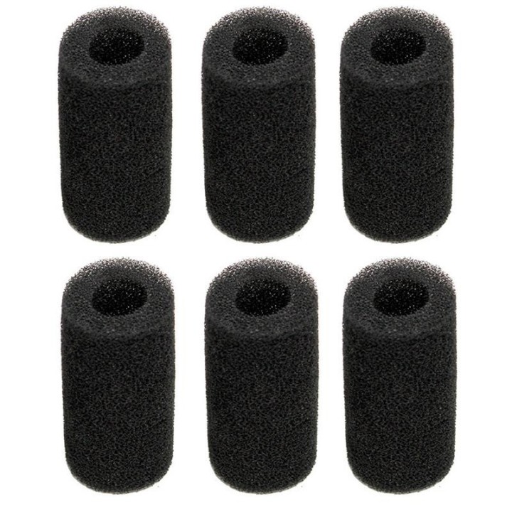 6Pcs Pre-Filter Schwamm Schaum Für Fluval Rand Aquarium Aquarium Teich Einzigen Port schwarz