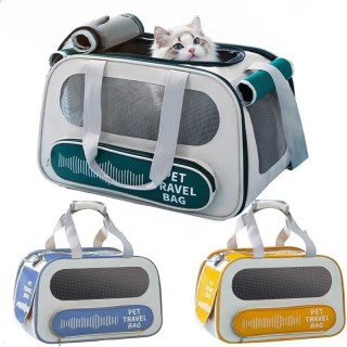 Atmungsaktive Katzentragetasche mit großer Kapazität, tragbare Haustier-Tragetasche für Katzen, faltbare Outdoor-Reise-Katzen