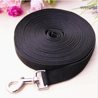 Hundeleine, lang, Gehorsam, Rückruf, Fuß, Füße, Trainingsleine, Kopfhalsband, Heimtierbedarf 1.8m schwarz