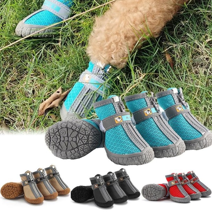 Hundeschuhe rutschfeste Sohlen Dicker Plüschschutz Pfoten-Haustierschuhe Warm für Hunde Rutschfeste Hundeschuhe xqmg XS
