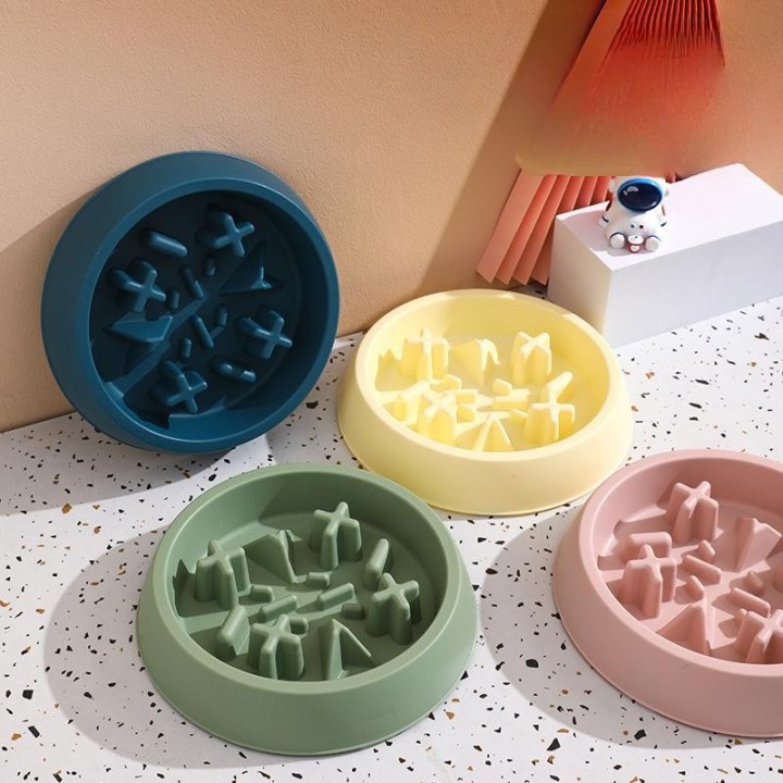 Neuer Slow Food-Napf für Haustiere mit Erstickungsschutz, Hundenapf, Futternapf für Haustiere, umstoßsicheres Haustierzubehör