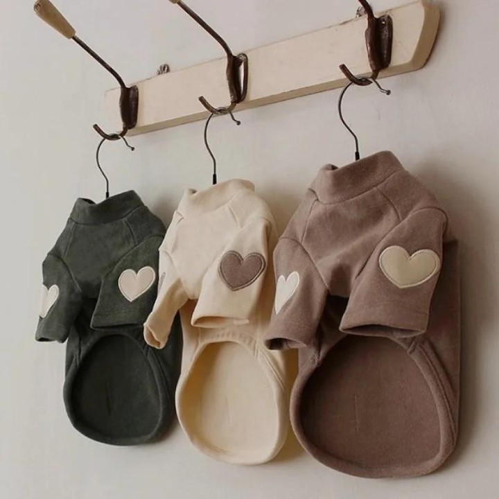 Love Winter Warme Haustier Hundekleidung Basisshirt Niedlicher Love Bear Teddy Yorkshire Hoodie Katze Haustier Warme Kleidung