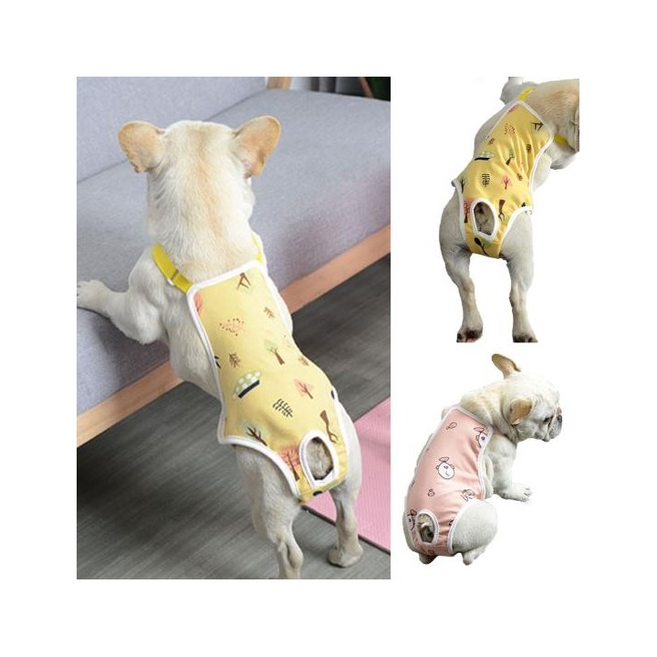 Haustier Sanitär Hosen Einstellbare Band Menstruation Shorts Waschbar Hund Windel Haustier Physiologischen Hosen für S rosa