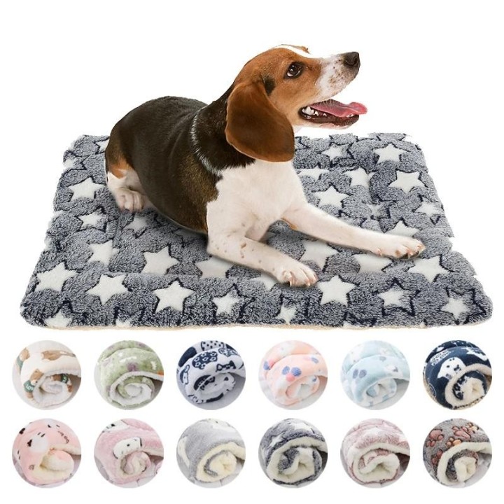 Flanell-Schlafmatte für Haustiere, Hundebett, Katzenstreu, Welpenbett, Hundesofa, schöne Matratze, Kissen für kleine und groß