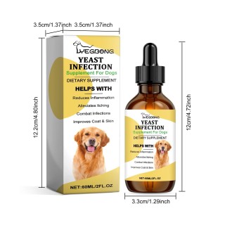 Yegbong Spray für Hunde mit Vitamin E | Parfümfreie Hundelotion für trockene, juckende Haut. Aufsprühlotion für Hunde 60ml