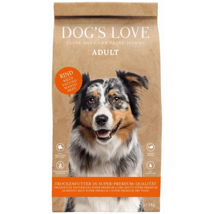 Dog's Love Trockenfutter Rind - 2 kg