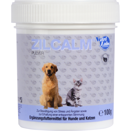 NutriLabs ZILCALM Pulver Ergänzungsfuttermittel für Hunde und Katzen - 100 g