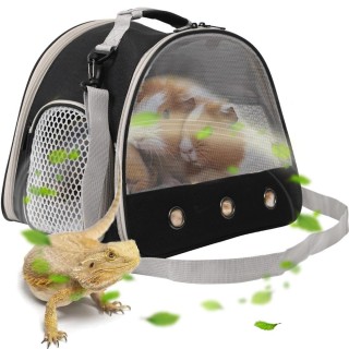 Transportbox für Meerschweinchen, tragbar, transparent, für Hamster, Transportkäfig, Reptilien, Reisetasche, kleines Haustier