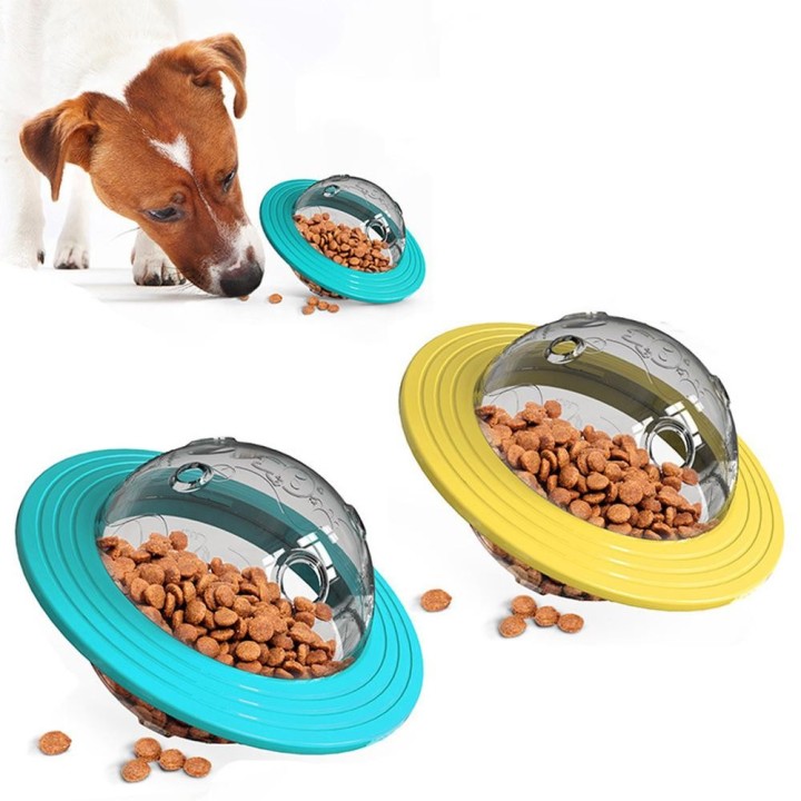 Interaktiver Hundefutter-Ball mit auslaufendem Futter und Leckerli-Spender für kleine und große Hunde, Verbesserung des IQ-Tr