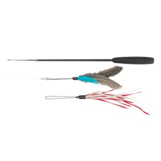 Trixie Teleskop-Spielangel mit 2 Spielzeugen - 1 Stück