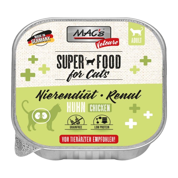 MAC's Cat Vetcare Huhn Nierendiät 16x100g
