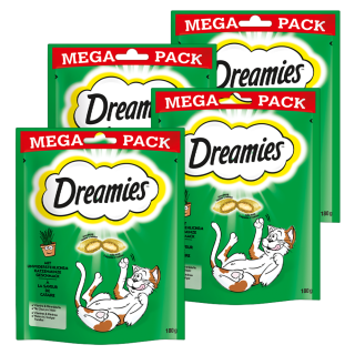 DREAMIES Portionsbeutel Mega Pack mit Katzenminze Geschmack 180g
