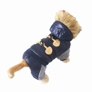Neu Verdickung Warme Jacke Winter Hund Kleidung Haustier Mantel Kleidung Mit Kapuze Overall Warme Kleidung S