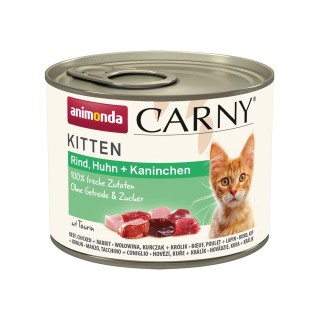 animonda Carny Kitten 12 x 200 g - Rind, Huhn & Kaninchen
