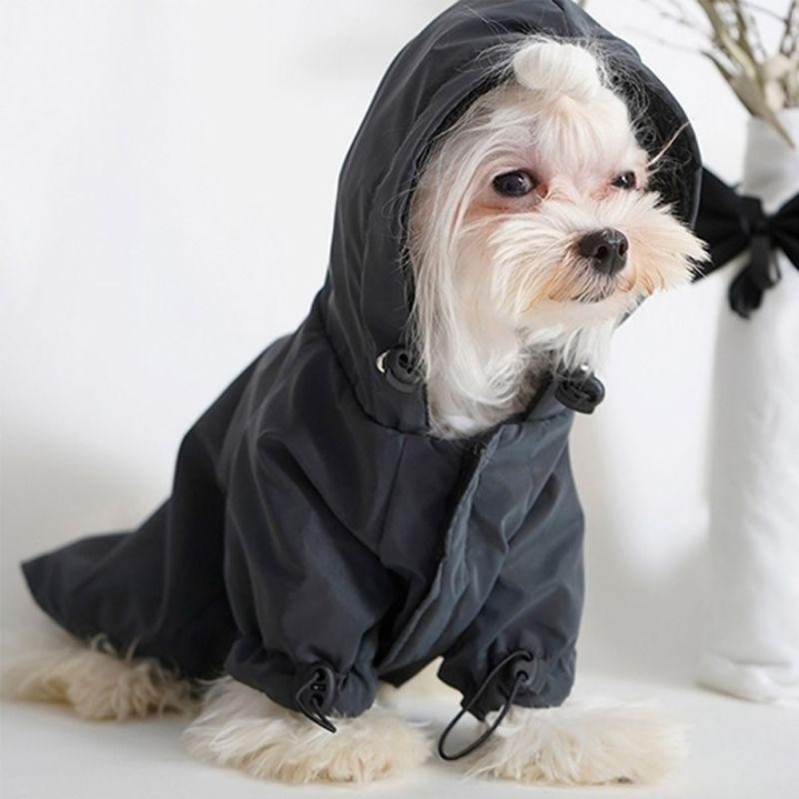 S-7XL Blinkender Kapuzenpullover für Welpen, reflektierende Hundekleidung, wasserdicht, warmer Hundemantel für Herbst und Win