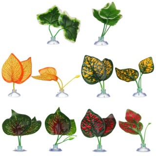 Decoration Hammock Resting Oviposition Leaves Betta Leaf Aquatic Plants Simulation Fish tank Plants A1