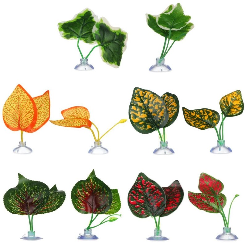 Decoration Hammock Resting Oviposition Leaves Betta Leaf Aquatic Plants Simulation Fish tank Plants A1