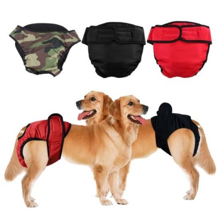 Ausgezeichnete waschbare, bequeme Menstruationshosen für Haustiere, Schutzkleidung für Hundewelpen S schwarz