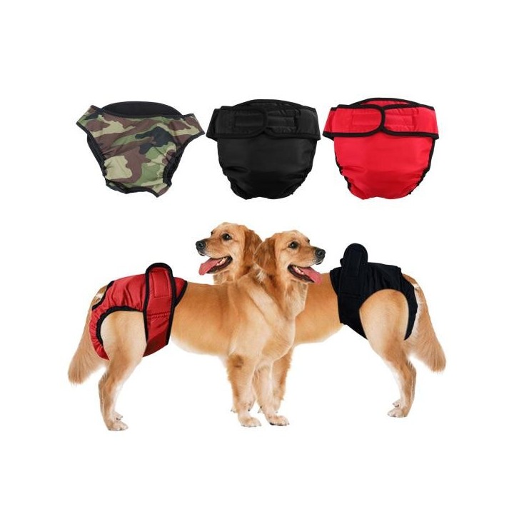 Ausgezeichnete waschbare, bequeme Menstruationshosen für Haustiere, Schutzkleidung für Hundewelpen S schwarz