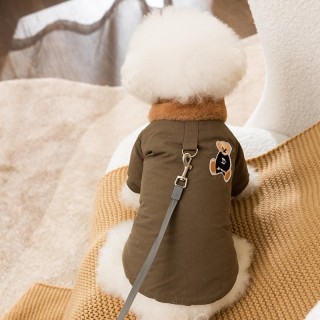 Wasserdichte Hundejacke Haustierkleidung Hundemantel Welpen Warmer Overall Chihuahua Französische Bulldogge Kostüm Hoher Krag