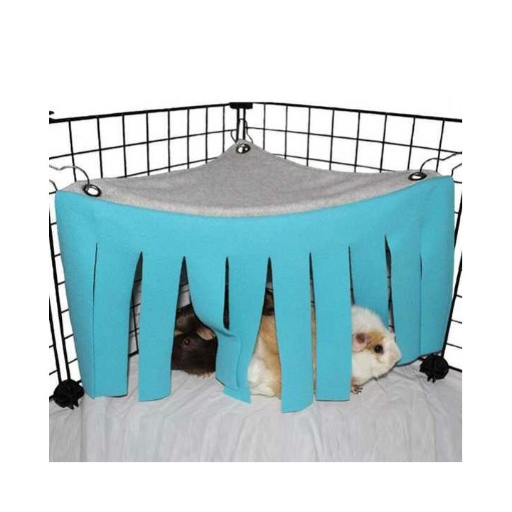 Home Supplies Hamster-Hängematte, Meerschweinchen, Kaninchen, Quaste, Eckhaus, Vermeidung von Zelt, Nest, kleines Haustier, v