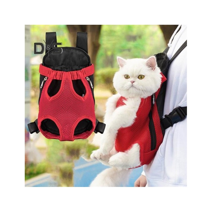 Tragerucksack für Haustiere, verstellbar, Vordertragetasche für Haustiere zum Wandern und Reiten, tragbare Reisetasche mit he