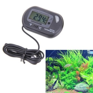 Thermometer LCD digital Aquarium Wasser Terrarium zusätzliche Batterien Angeln
