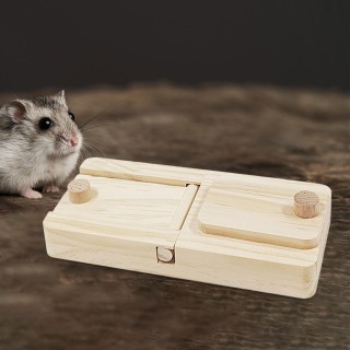 Futtersuchspielzeug, Interaktiv, Puzzle, Holzverstärkungsspielzeug für Meerschweinchen, style D