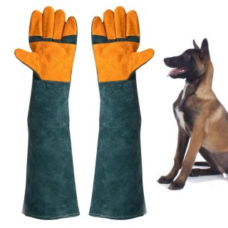 Handschuhe zum Umgang mit Tieren, verstärktes Leder, Beißschutz, Hundetraining für große Hunde, bissfeste Tierhandschuhe für