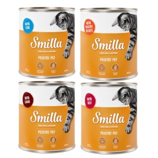 Smilla Geflügeltöpfchen 6 x 800 g - Mixpaket (4 Sorten)