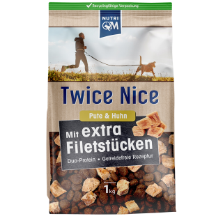 NutriQM Twice Nice Pute & Huhn, 1 kg.